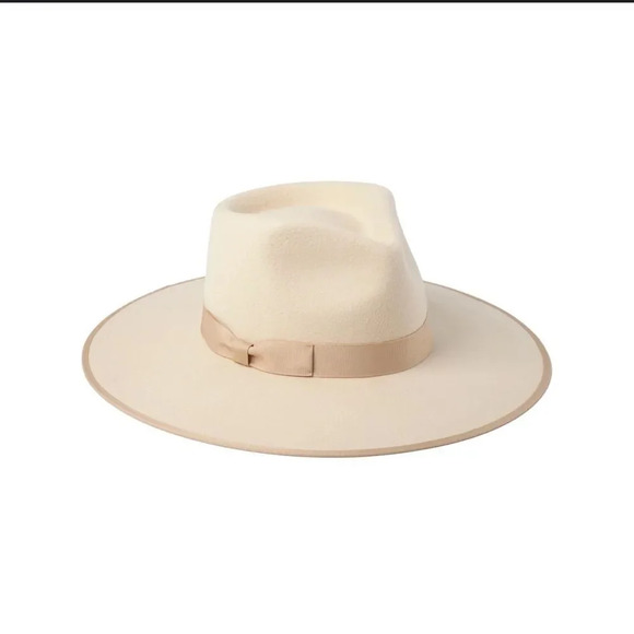 Lack of Color Ivory Rancher Wool Felt Oversized Fedora in Beige main image 10
